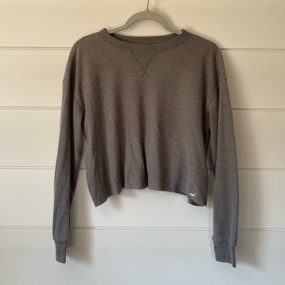 Hollister Grey Long Sleeve Shirt